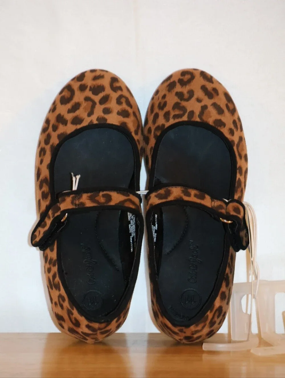 Cat & Jack Leopard Print Toddler Addy Ballet Flats.